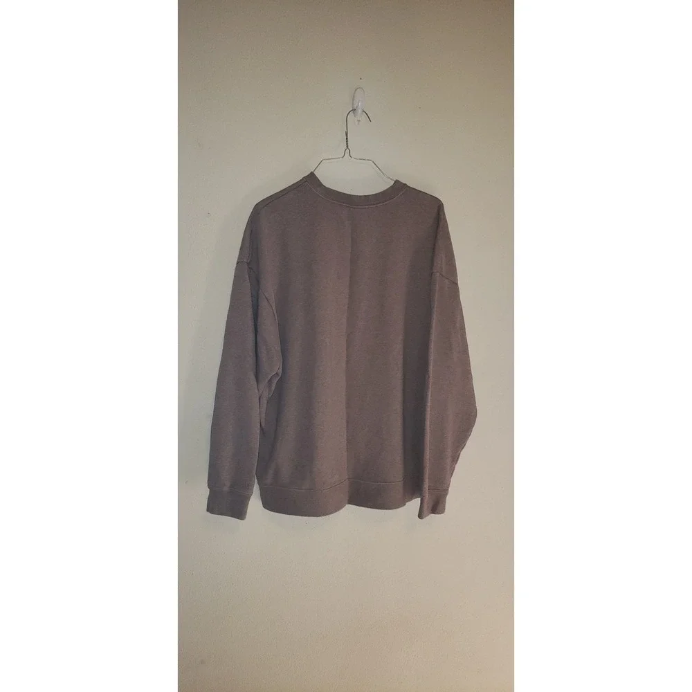 Nike Sportswear Club Fleece Crewneck Sweatshirt Brown Mocha Futura Logo Mens M